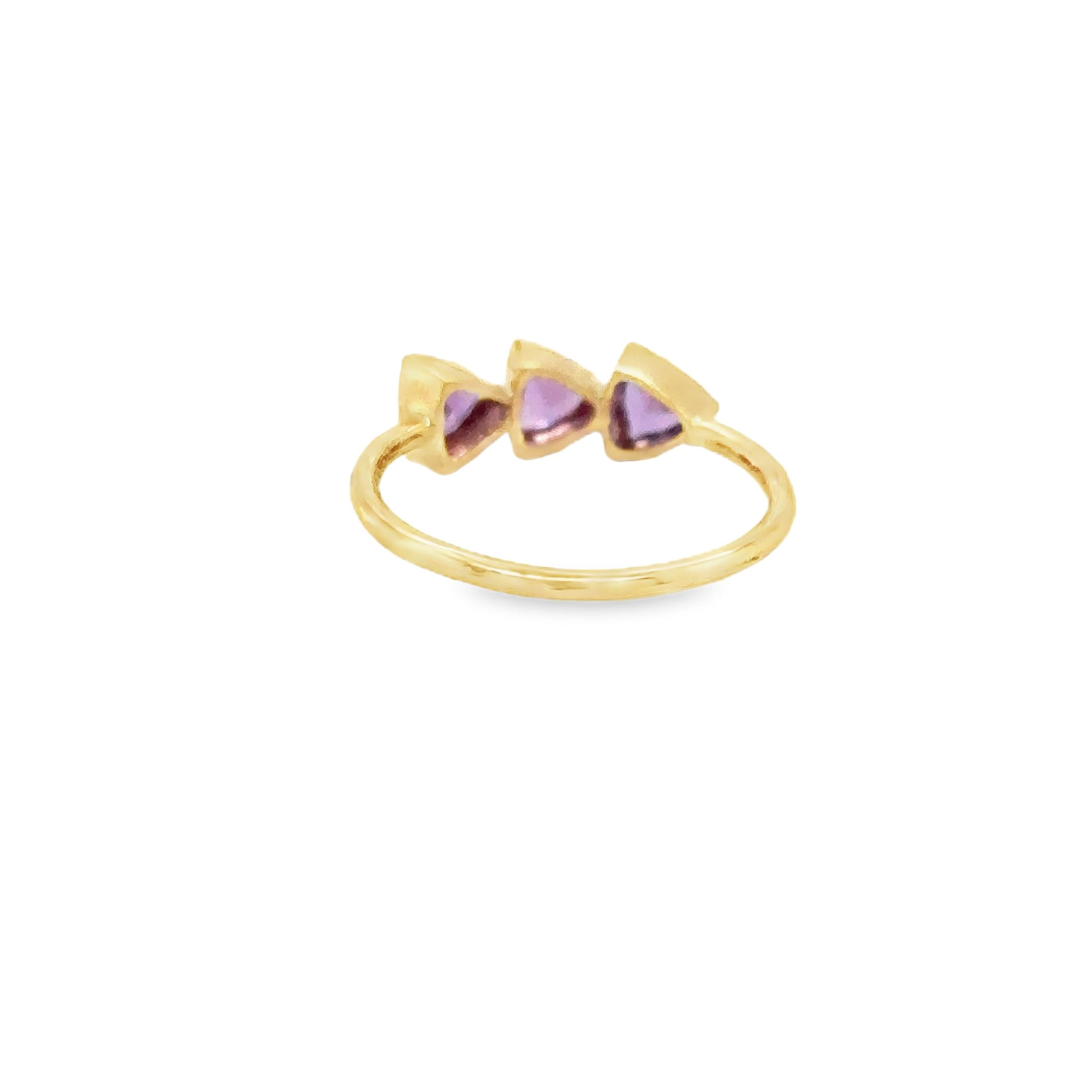 Anillo De Zafiro Rosa En Oro Amarillo De 14K, 0.89CT