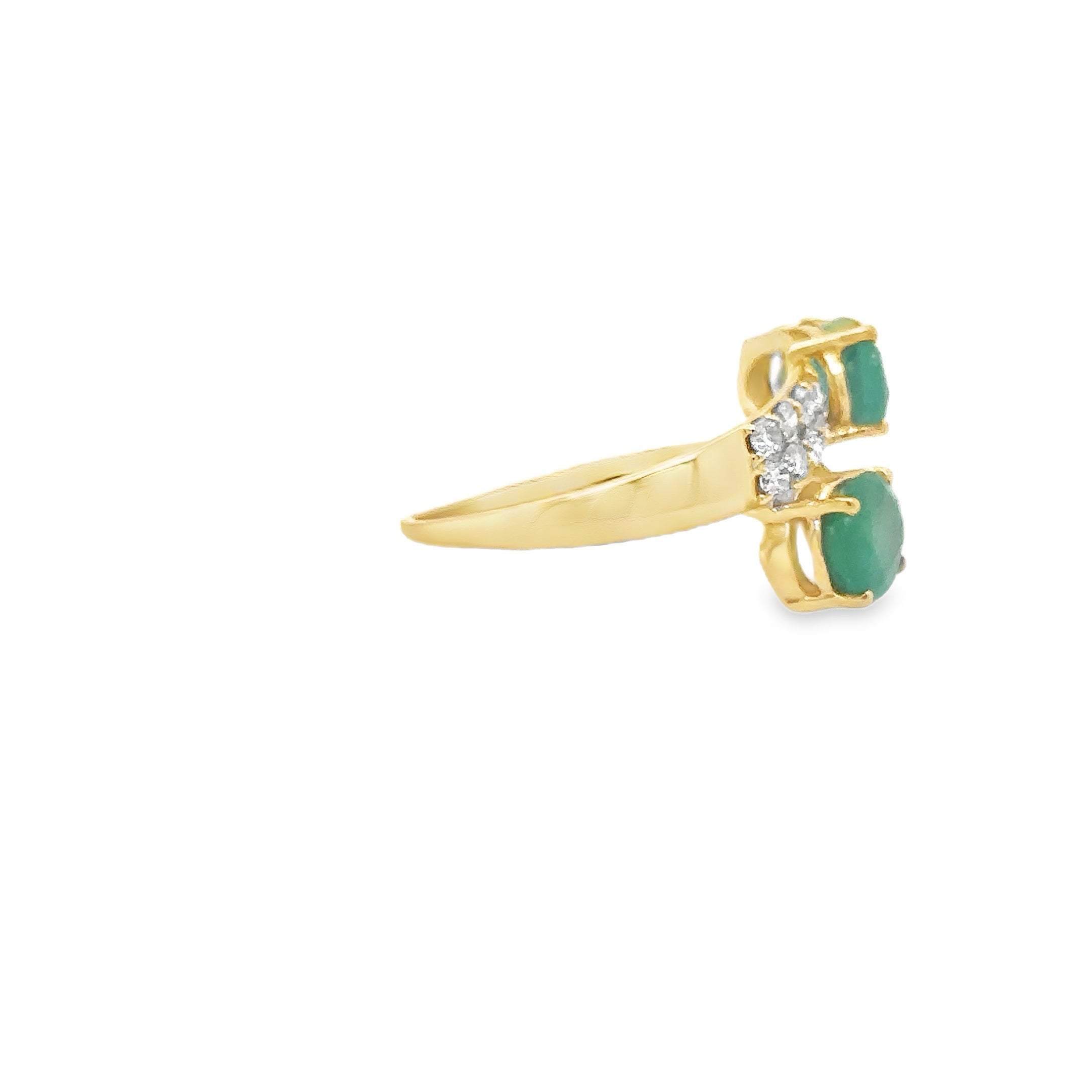 14K Yellow Gold Emerald & Diamond Ring 2.39 TCW